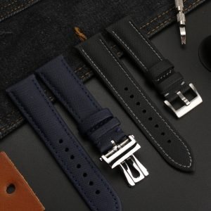 QX fancy goods fashion nylon strap flat end 23mm suitable for 5000 5015 5100 5200 with 3colors YHN01