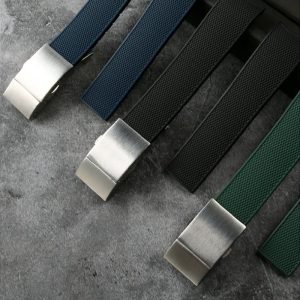 QX fancy goods high-quality soft rubber strap curved and bend end 21mm suitable for L3.781/642/742/782 with 3colors YHR017