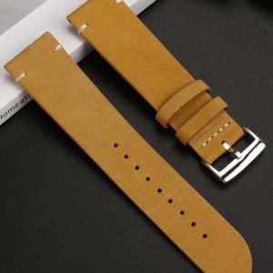 QX fancy goods high-quality Cowhide watch strap 19mm 20mm 22mm with multiple colors and buckles YHL10