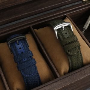 QX fancy goods fashion nylon strap flat end 22mm suitable for CA0615 BN0190/0193 NY0070 with 3colors YHN02