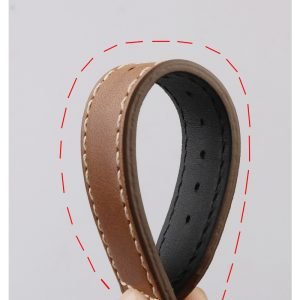 QX fancy goods high-quality Cowhide watch strap 22mm Brown Color YHL09