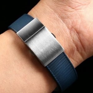 QX fancy goods high-quality soft rubber strap curved and bend end 21mm suitable for L3.781/642/742/782 with 3colors YHR017