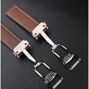 QX fancy goods high-quality Cowhide watch strap 22mm Brown Color YHL09