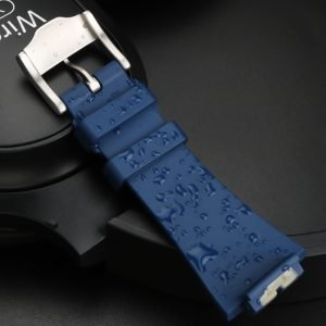 QX fancy goods high-quality Fluororubber strap 16mm with Pin buckle and butterfly buckle GM2100 GA2100 YHR02