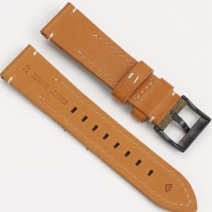 QX fancy goods high-quality Canvas and Cowhide watch strap 22mm 24mm with multiple color and stainless-steel pin buckle YHL11