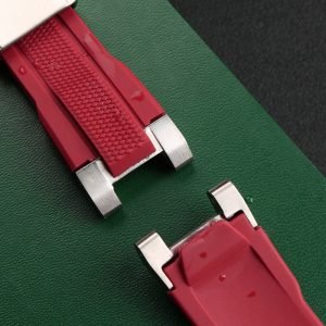 QX fancy goods high-quality Silicone rubber strap for MTG-B2000 black and red with Pin buckle YHR03