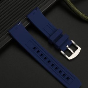 QX fancy goods high-quality soft Silicone rubber strap 20mm/22mm with 4 colors and Pin buckle YHR012