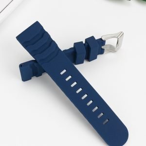 QX fancy goods high-quality Silicone rubber strap 24mm wide 3 colors with 2 color Pin buckle YHR06