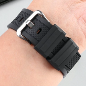 QX fancy goods high-quality soft rubber strap special end 26mm with 4 colors and Pin buckle in 2 colors suitable for MTG-B2000 YHR016