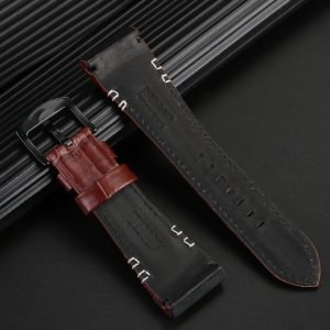 QX fancy goods high-quality Cowhide watch strap 26mm wide with two colors and buckles YHL13