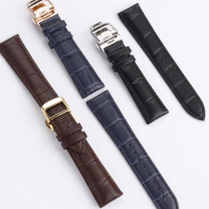 QX fancy goods high-quality crocodile leather watch strap with multiple width available YHL01
