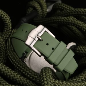 QX fancy goods high-quality Fluororubber strap 16mm with Pin buckle and butterfly buckle GM2100 GA2100 YHR02