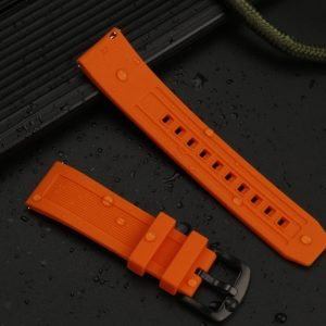 QX fancy goods high-quality soft Silicone rubber strap 20mm/22mm with 4 colors and Pin buckle YHR012