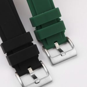 QX fancy goods high-quality rubber strap 26*12mm with Pin buckle and butterfly buckle YHR01