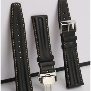 QX fancy goods high-quality 22mm wide Cowhide watch strap with multiple buckle and color YHL06