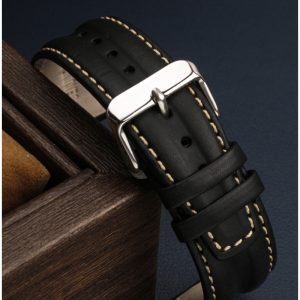 QX fancy goods high-quality 22mm wide Cowhide watch strap with multiple buckle and color YHL06