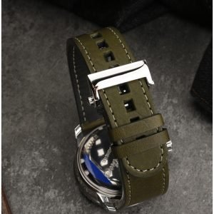 QX fancy goods high-quality Cowhide watch strap 23mm with multiple color and stainless-steel buckle YHL05