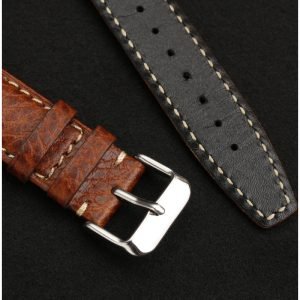 QX fancy goods high-quality Cowhide watch strap 20mm with multiple color and pin buckle YHL07