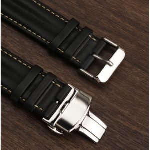 QX fancy goods high-quality 22mm wide Cowhide watch strap with multiple buckle and color YHL06