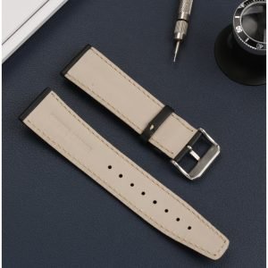 QX fancy goods high-quality 22mm wide Cowhide watch strap with multiple buckle and color YHL06