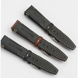 QX fancy goods high-quality Cowhide watch strap 20mm with multiple color and pin buckle YHL07