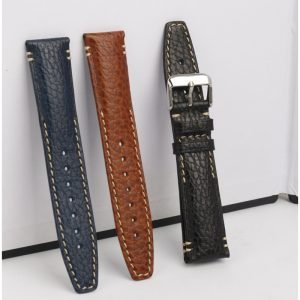 QX fancy goods high-quality Cowhide watch strap 20mm with multiple color and pin buckle YHL07