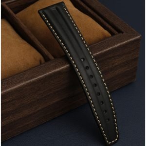 QX fancy goods high-quality 22mm wide Cowhide watch strap with multiple buckle and color YHL06