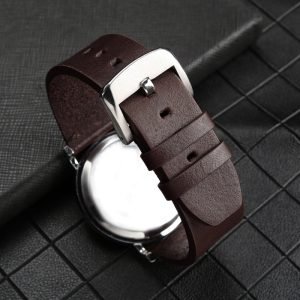 QX fancy goods high-quality Cowhide watch strap 22mm with multiple color and stainless-steel pin buckle YHL08